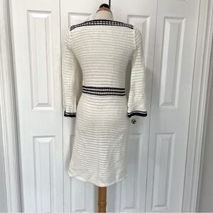 Gorgeous Boden Crochet White and Black Dress Size 2